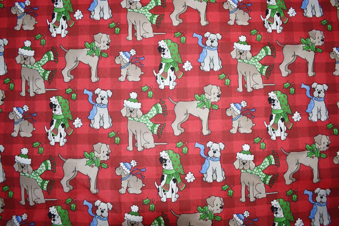 Red Printed Cotton Fabrics