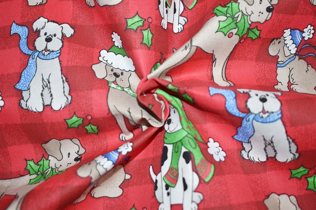 Red Printed Cotton Fabrics