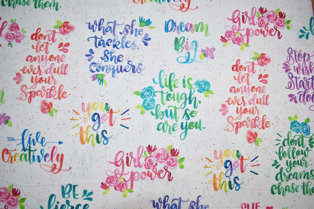 White Printed Cotton Fabrics