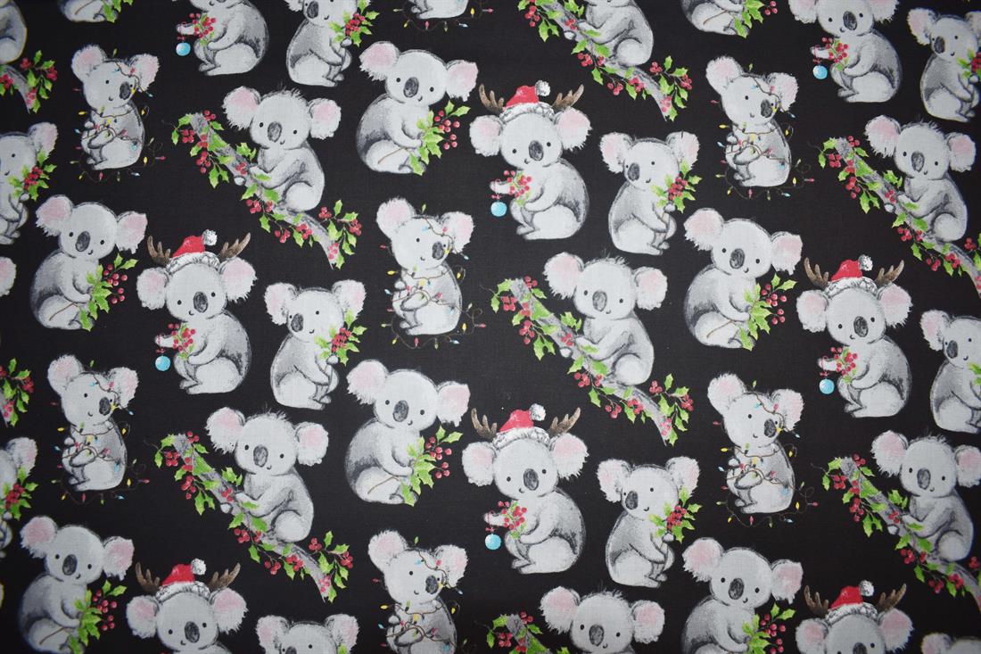 Black Printed Cotton Fabrics