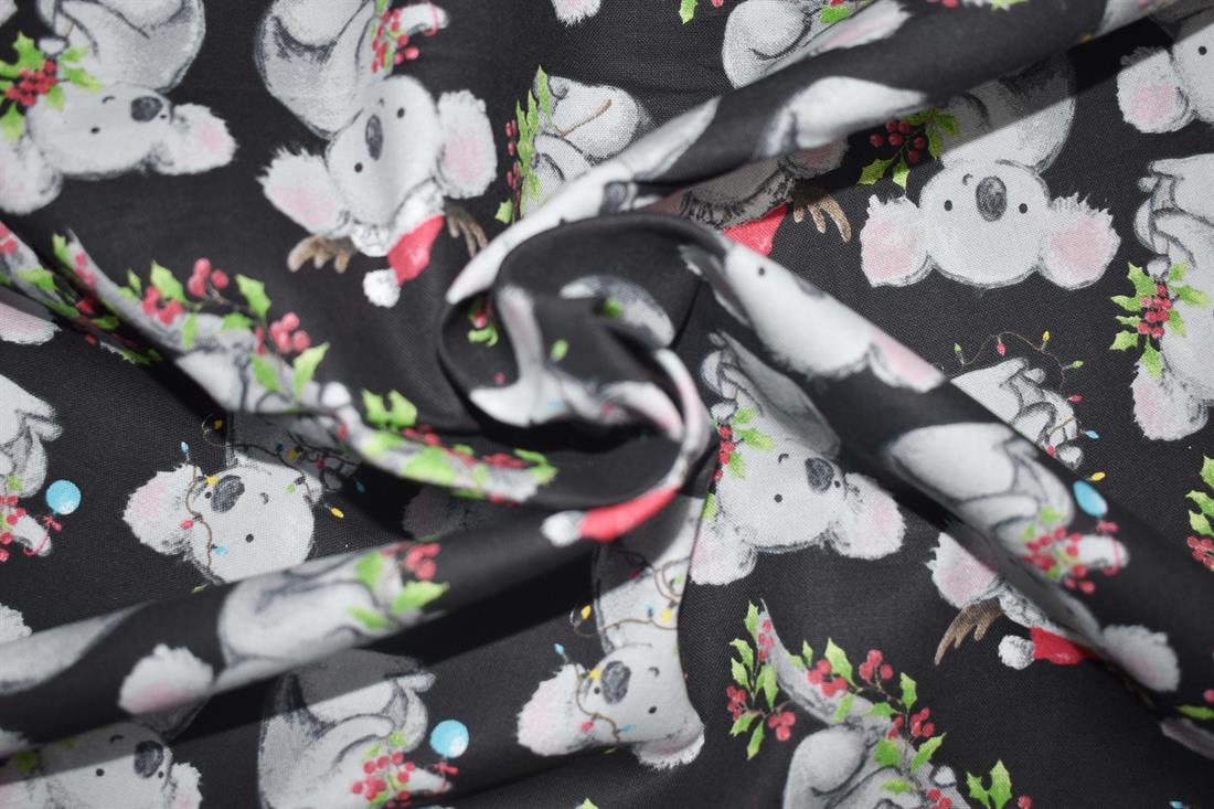 Black Printed Cotton Fabrics