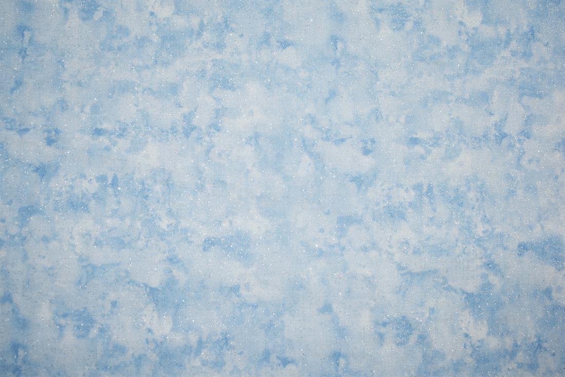 Sky Blue Printed Cotton Fabrics