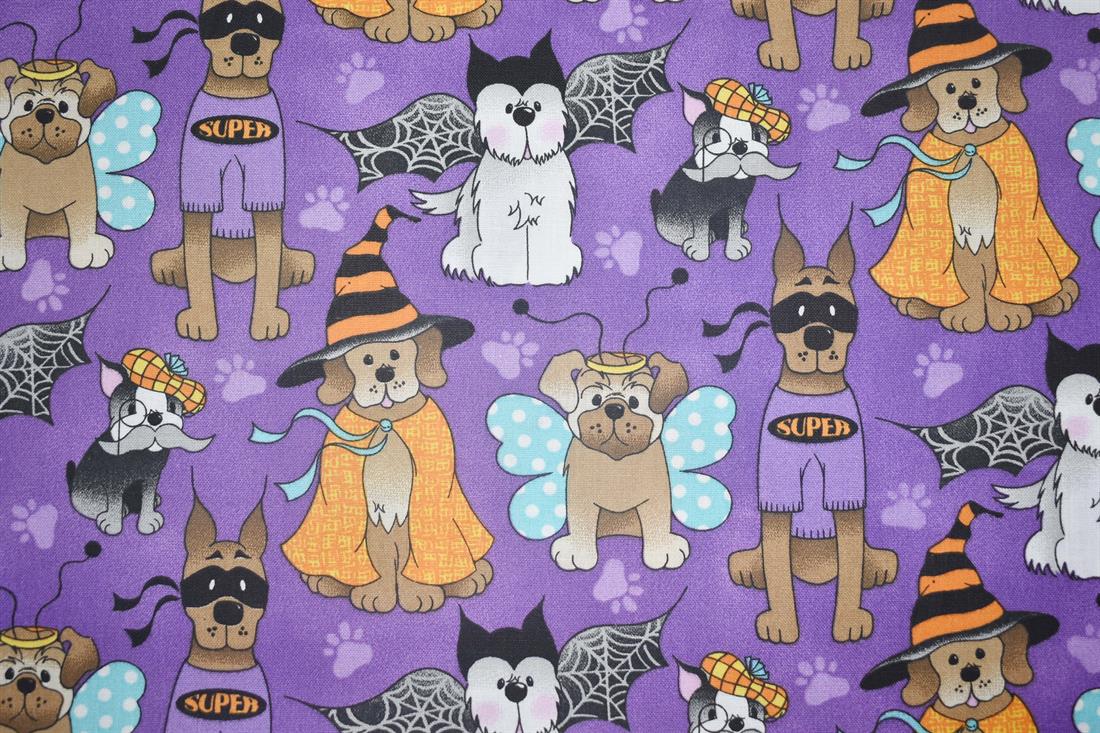 Purple Printed Cotton Fabrics