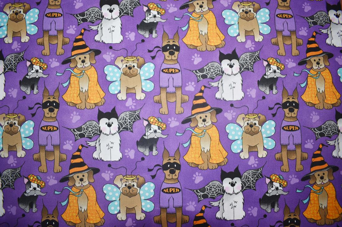 Purple Printed Cotton Fabrics