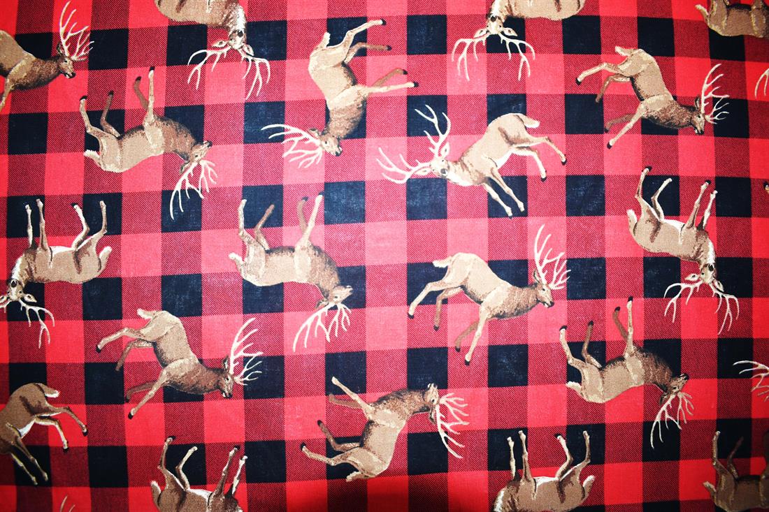 Red Printed Cotton Fabrics