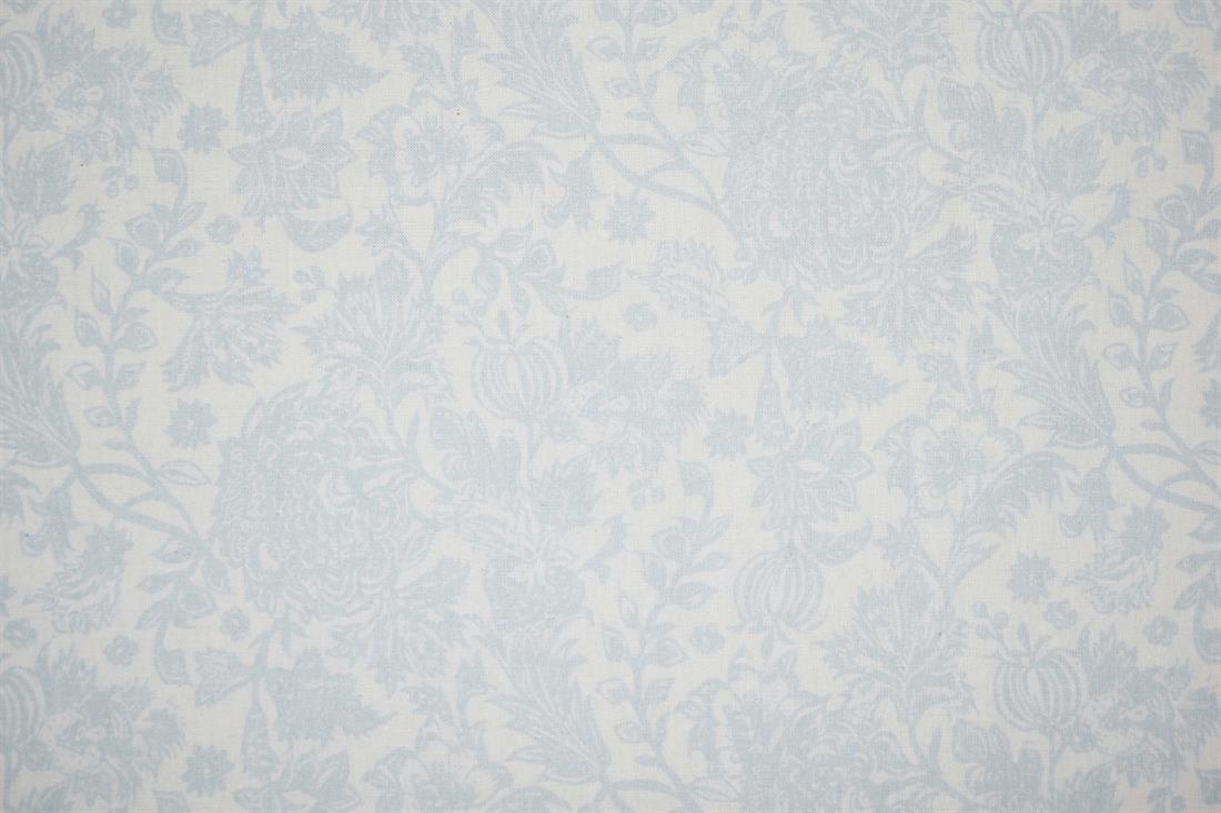 Cream Printed Craft Cotton Poplin Fabric Quilting Patchwork