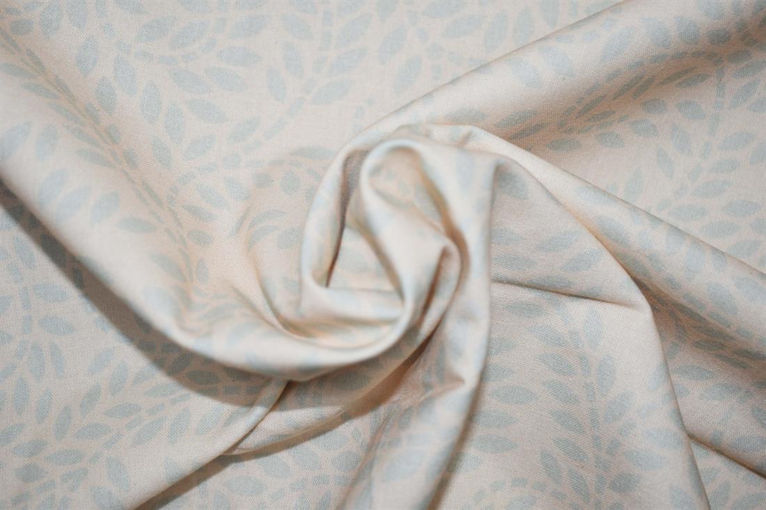Beige Printed Craft Cotton Poplin Fabric Quilting Patchwork