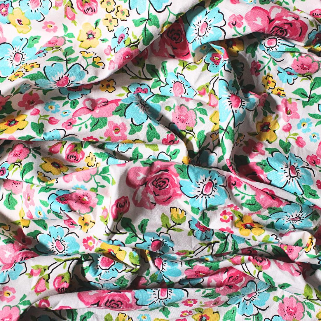 COL 1 Printed Craft Cotton Poplin Fabric Quilting Patchwork