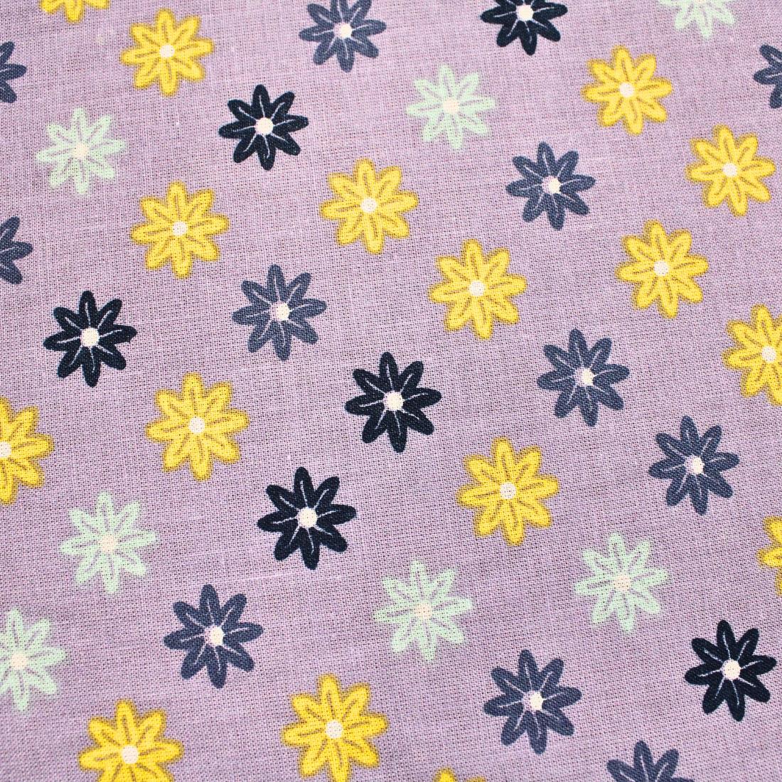 Lilac Printed Craft Cotton Poplin Fabric Quilting Patchwork