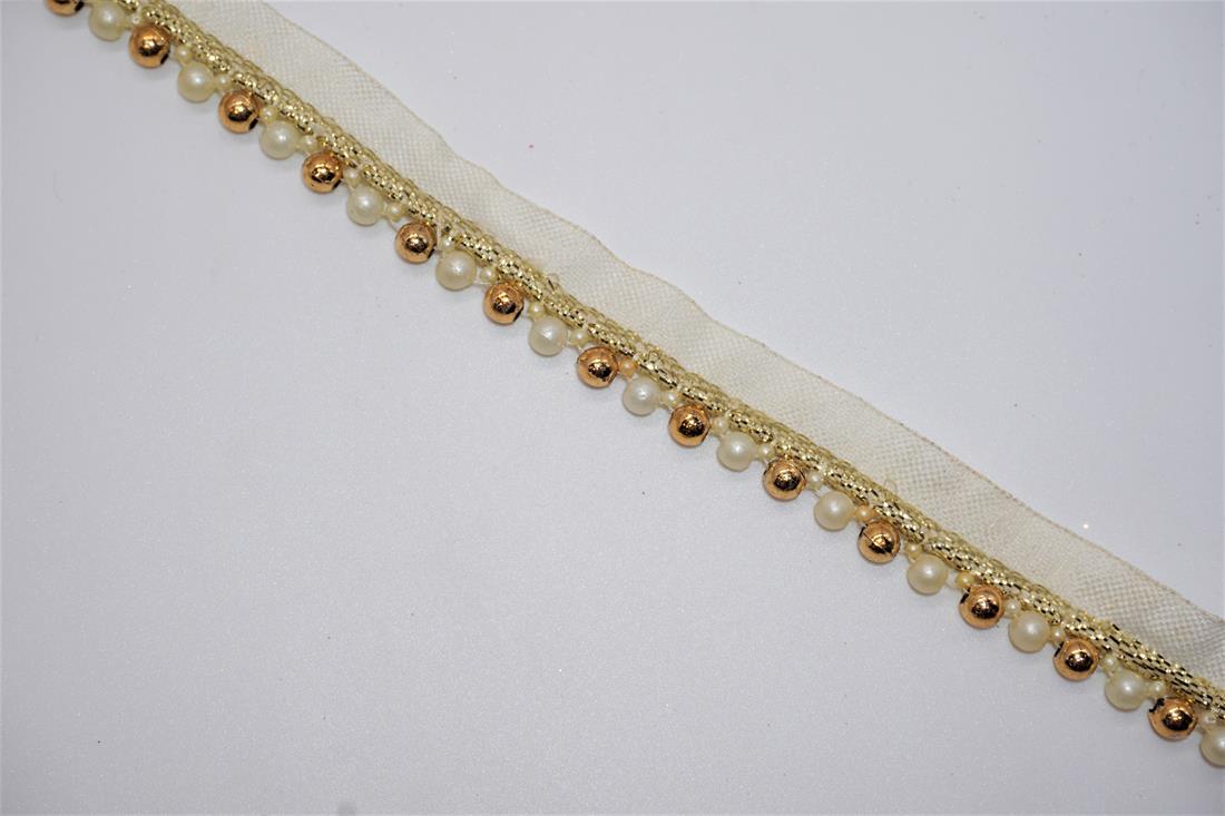 Cream & Gold Indian Vintage Style Lace