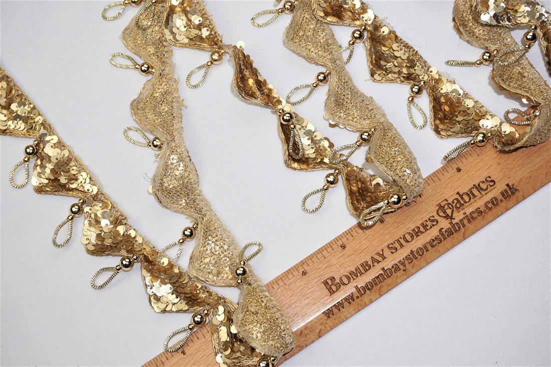 Gold Indian Vintage Style Lace