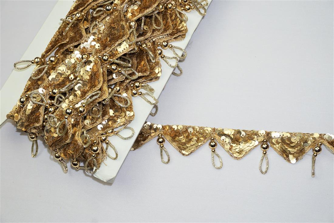 Gold Indian Vintage Style Lace