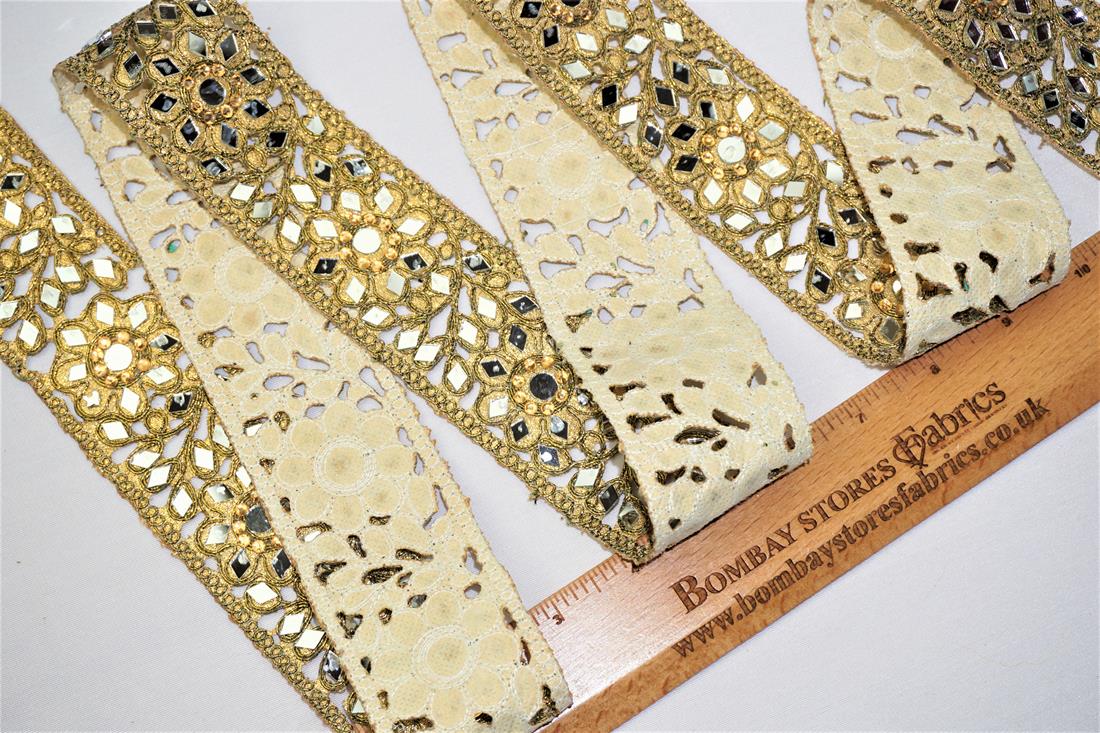 Gold Indian Vintage Style Lace