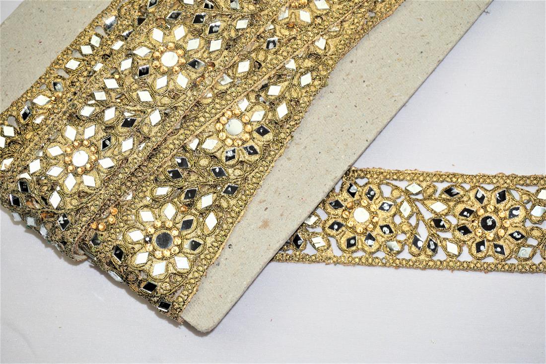 Gold Indian Vintage Style Lace