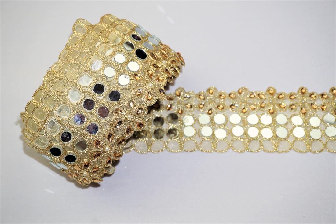 Gold Indian Vintage Style Lace