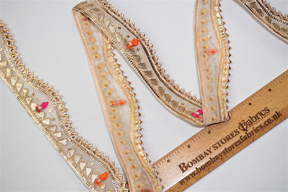 Gold Indian Vintage Style Lace