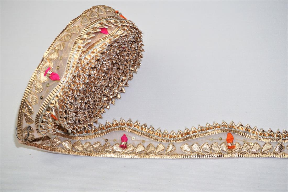 Gold Indian Vintage Style Lace