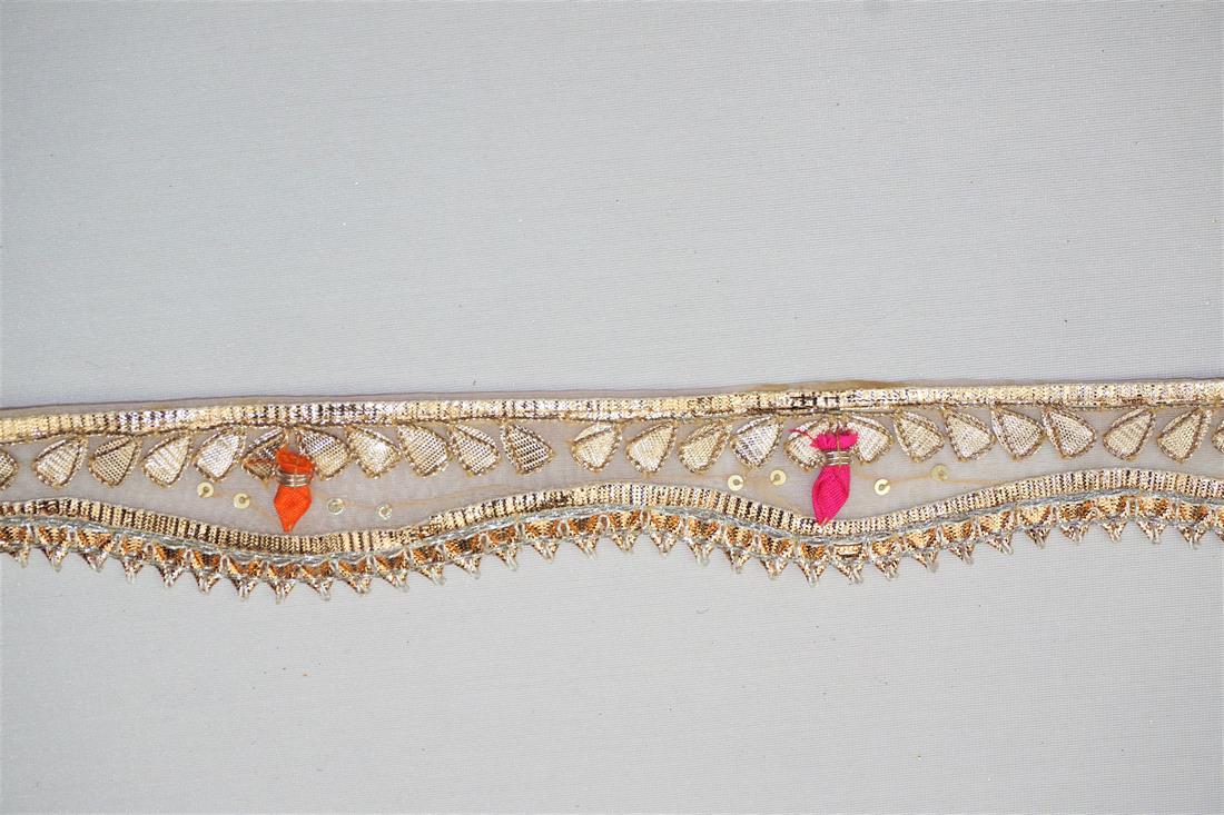 Gold Indian Vintage Style Lace