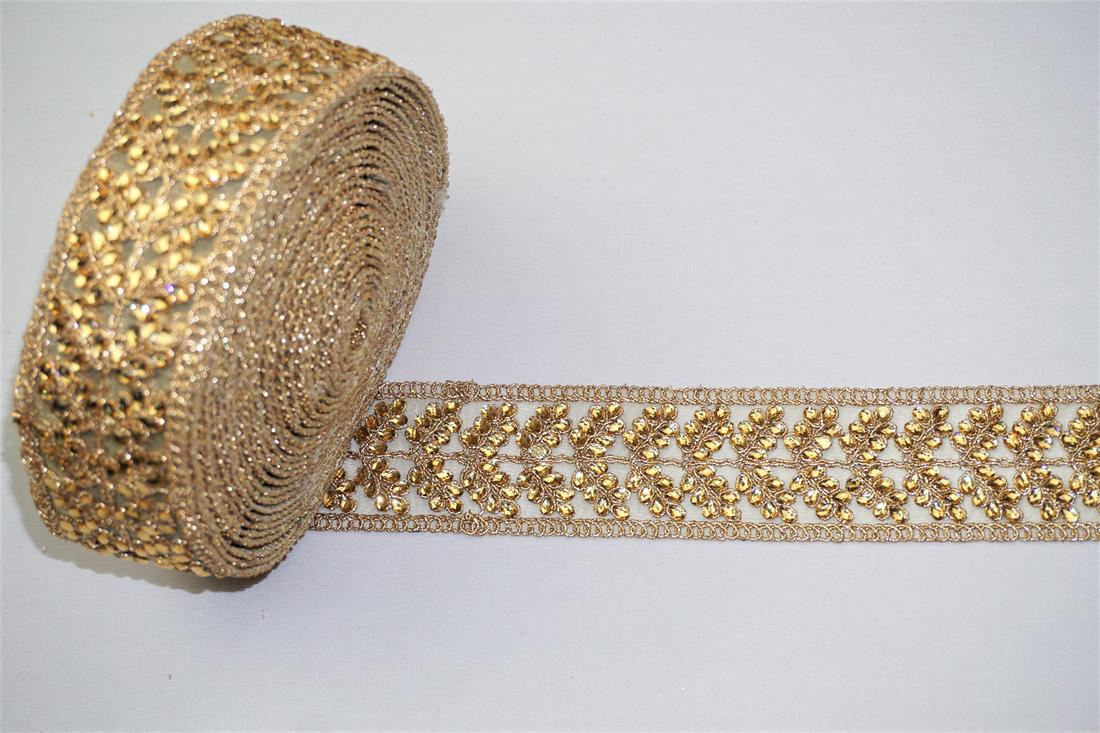 Gold Indian Vintage Style Lace