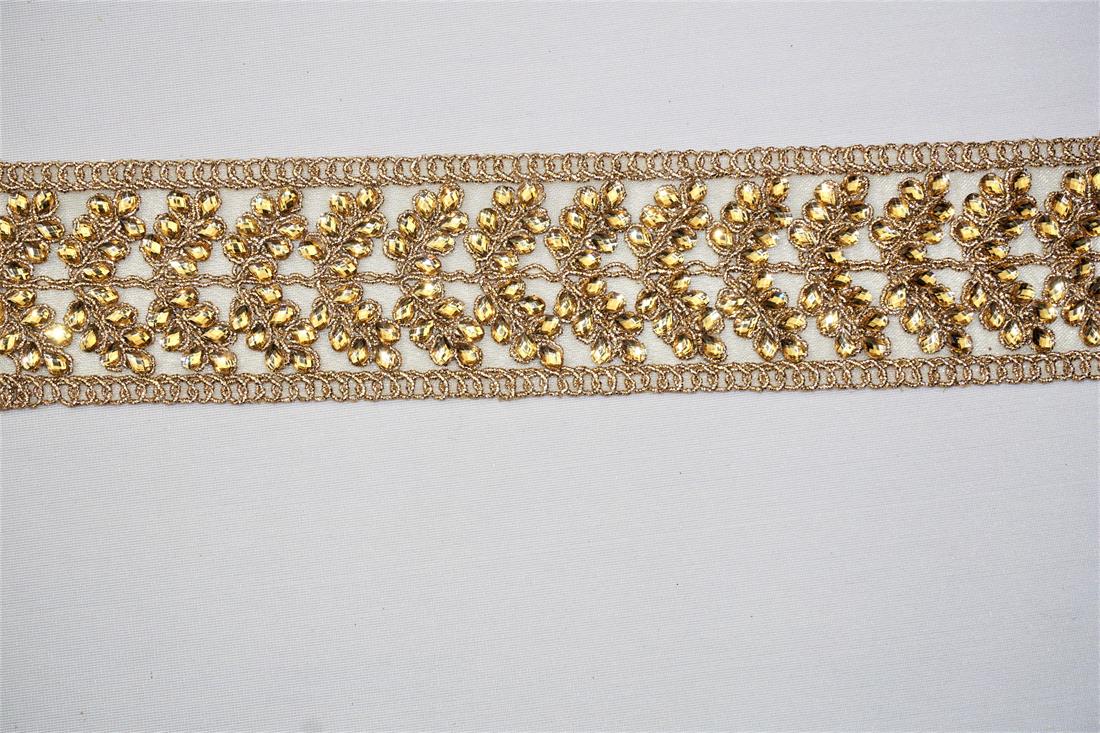 Gold Indian Vintage Style Lace