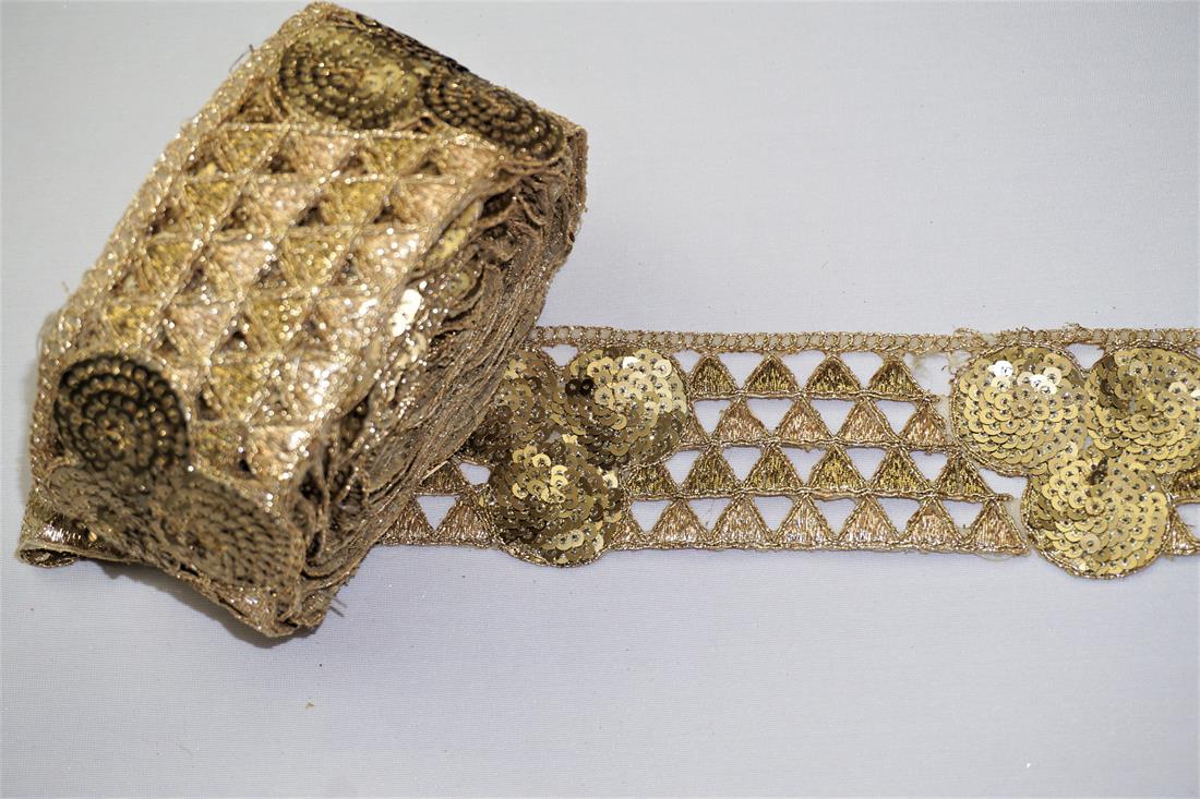 Gold Indian Vintage Style Lace