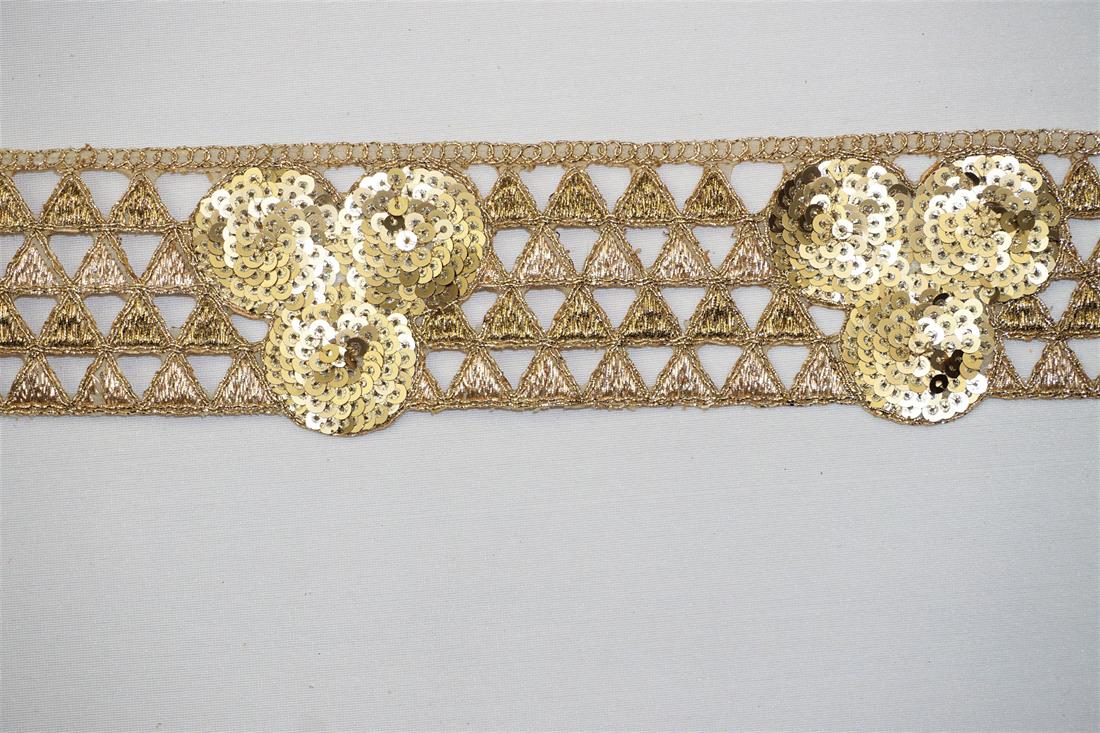 Gold Indian Vintage Style Lace