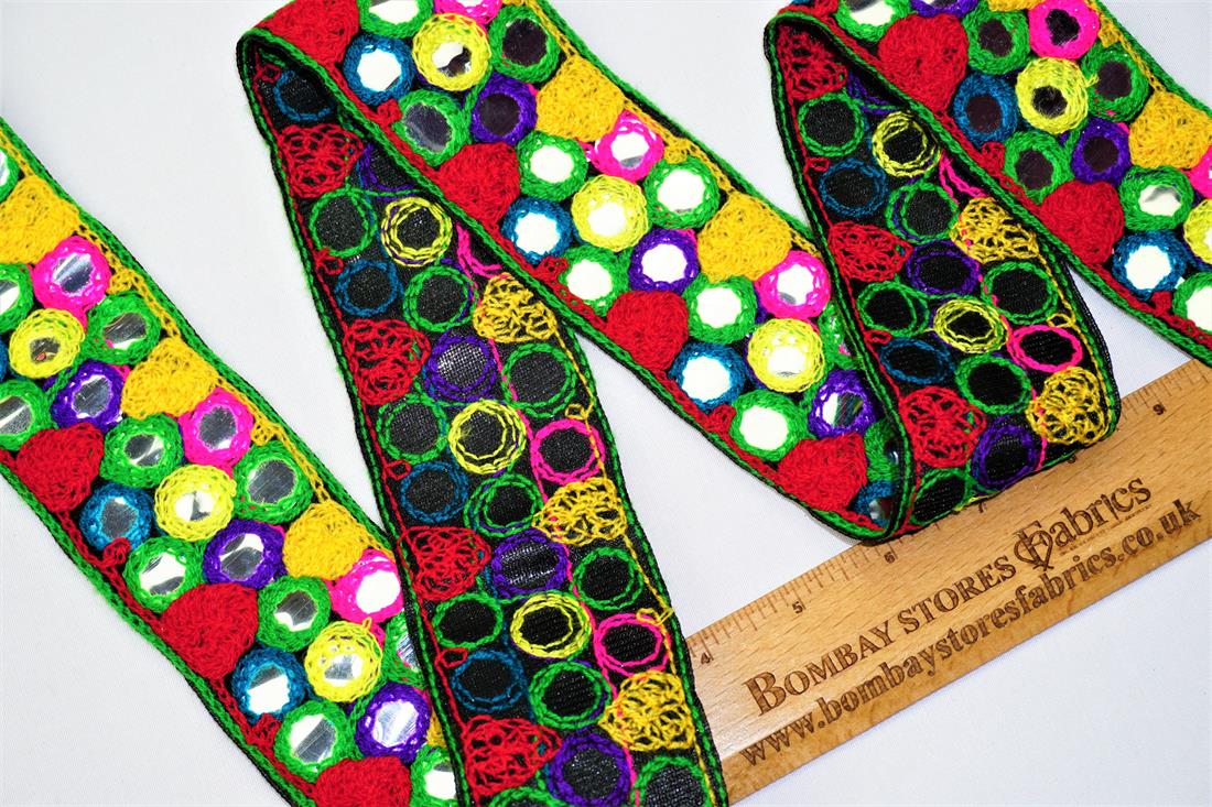 Multicolour Indian Vintage Style Lace
