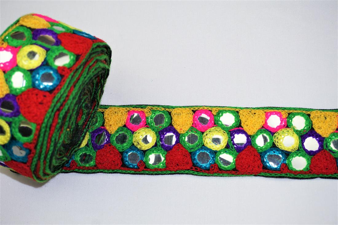 Multicolour Indian Vintage Style Lace