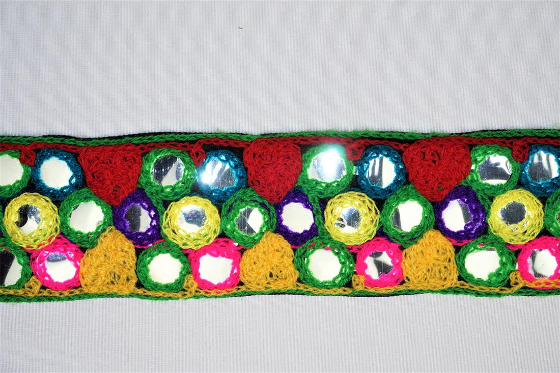 Multicolour Indian Vintage Style Lace