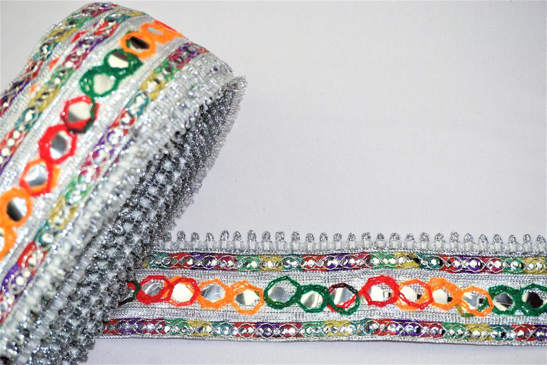 Silver Indian Vintage Style Lace