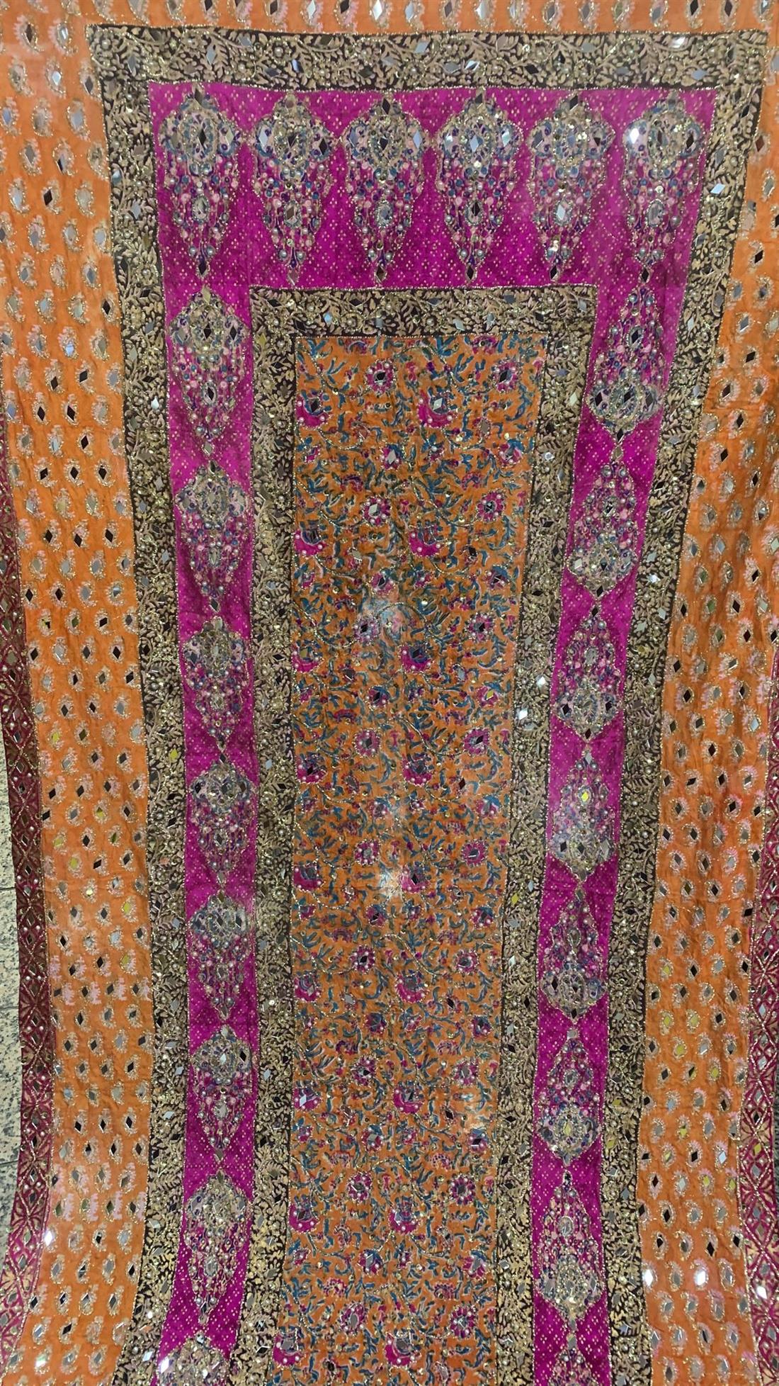 Multicolour Silk Dupatta
