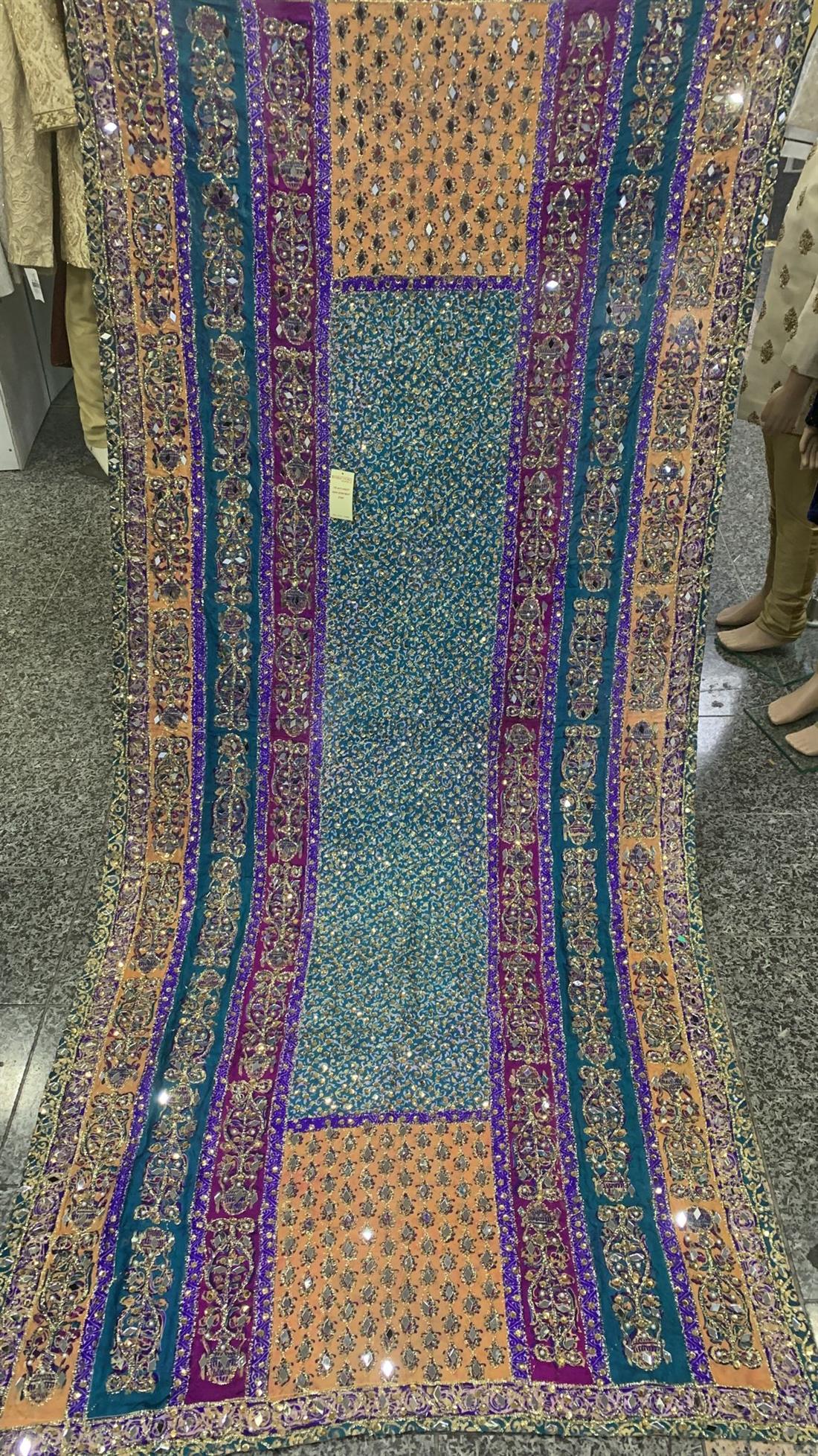 Multicolour Silk Dupatta