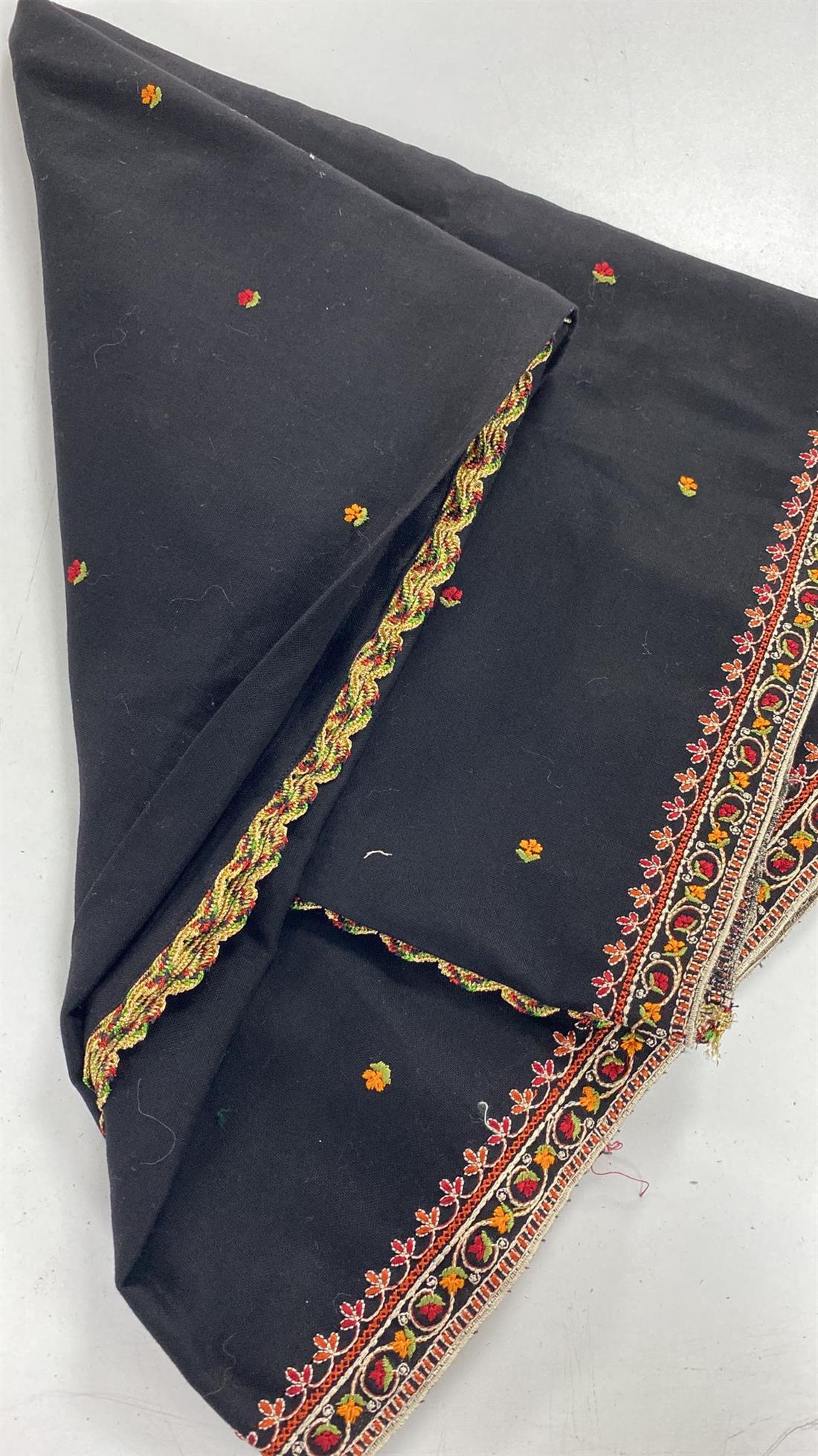 Black & Mixed Colours Dupatta 2.50 Mtrs