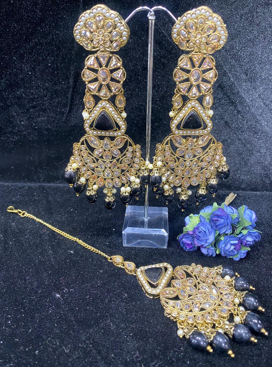 Black & Gold Earrings