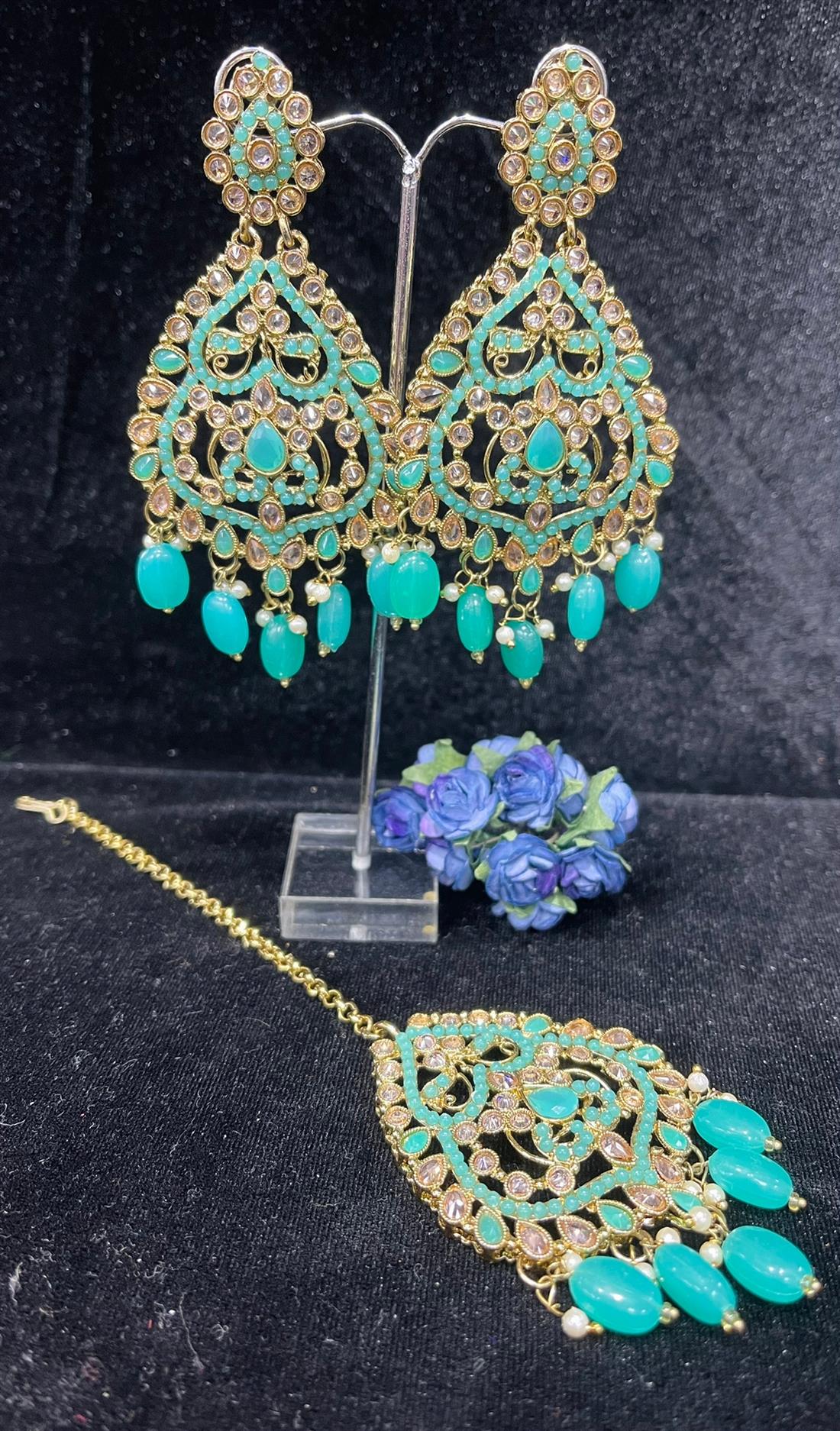 Aqua Earrings