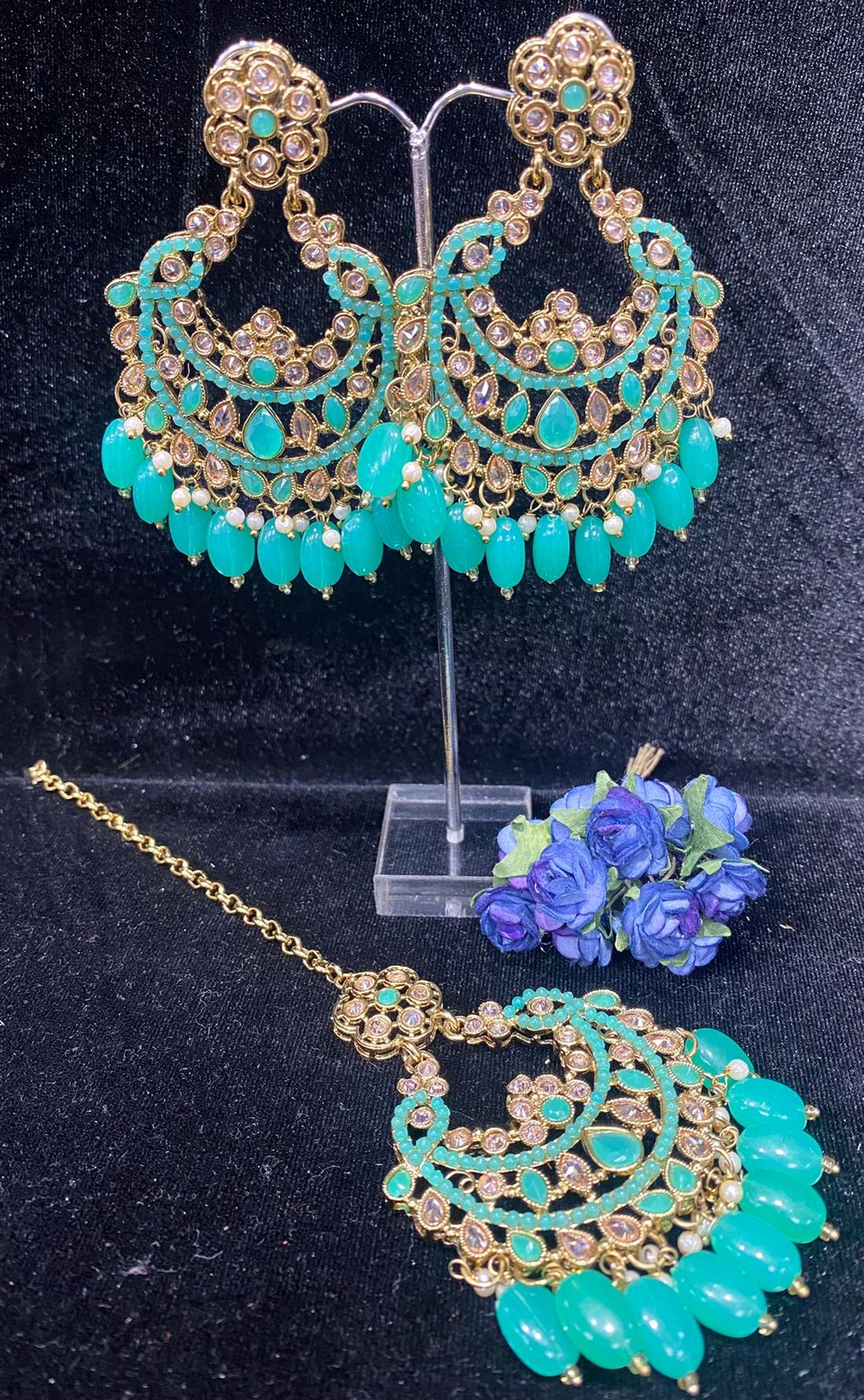 Aqua Earrings