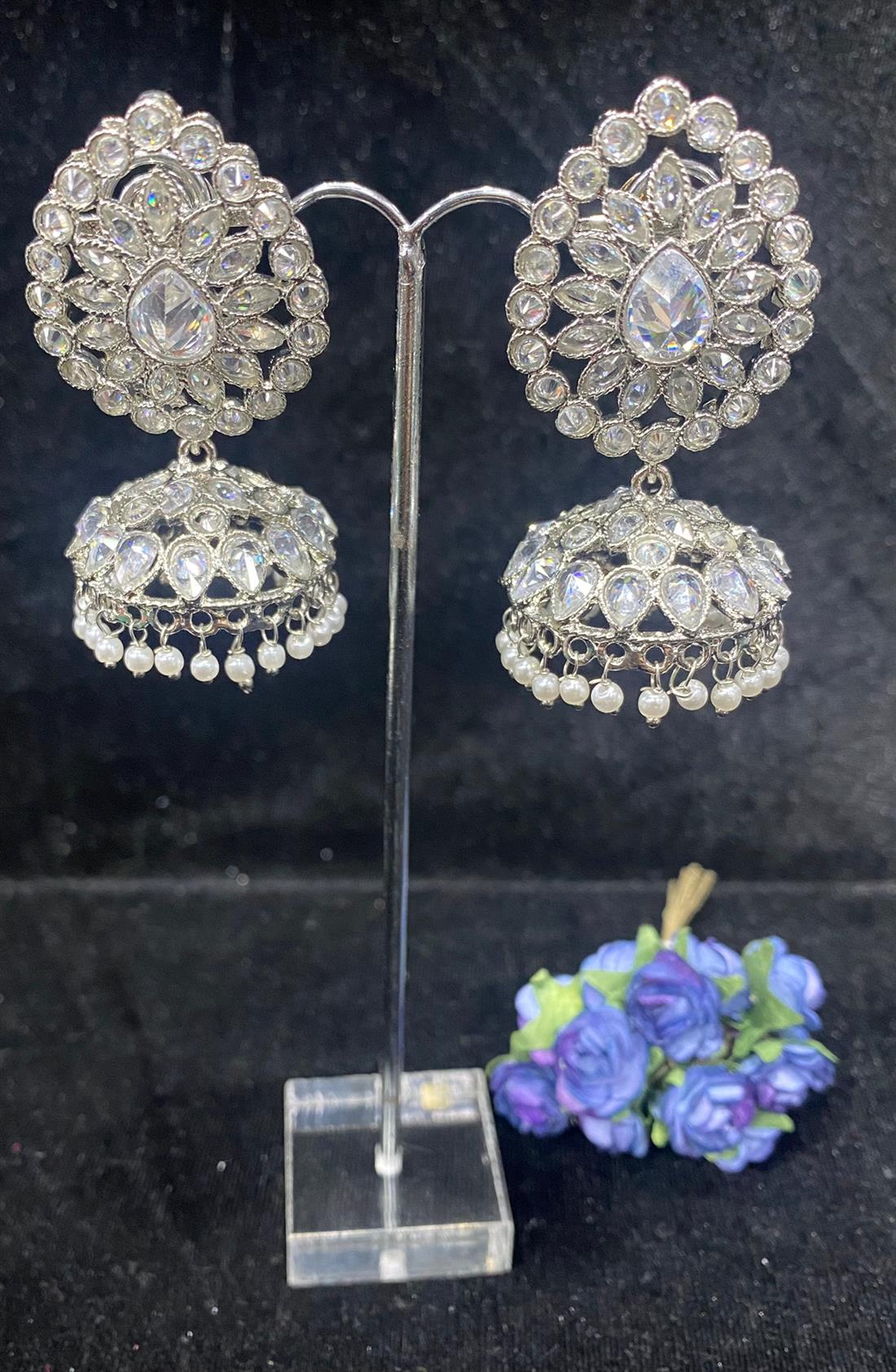 Silver & Crystal Earrings