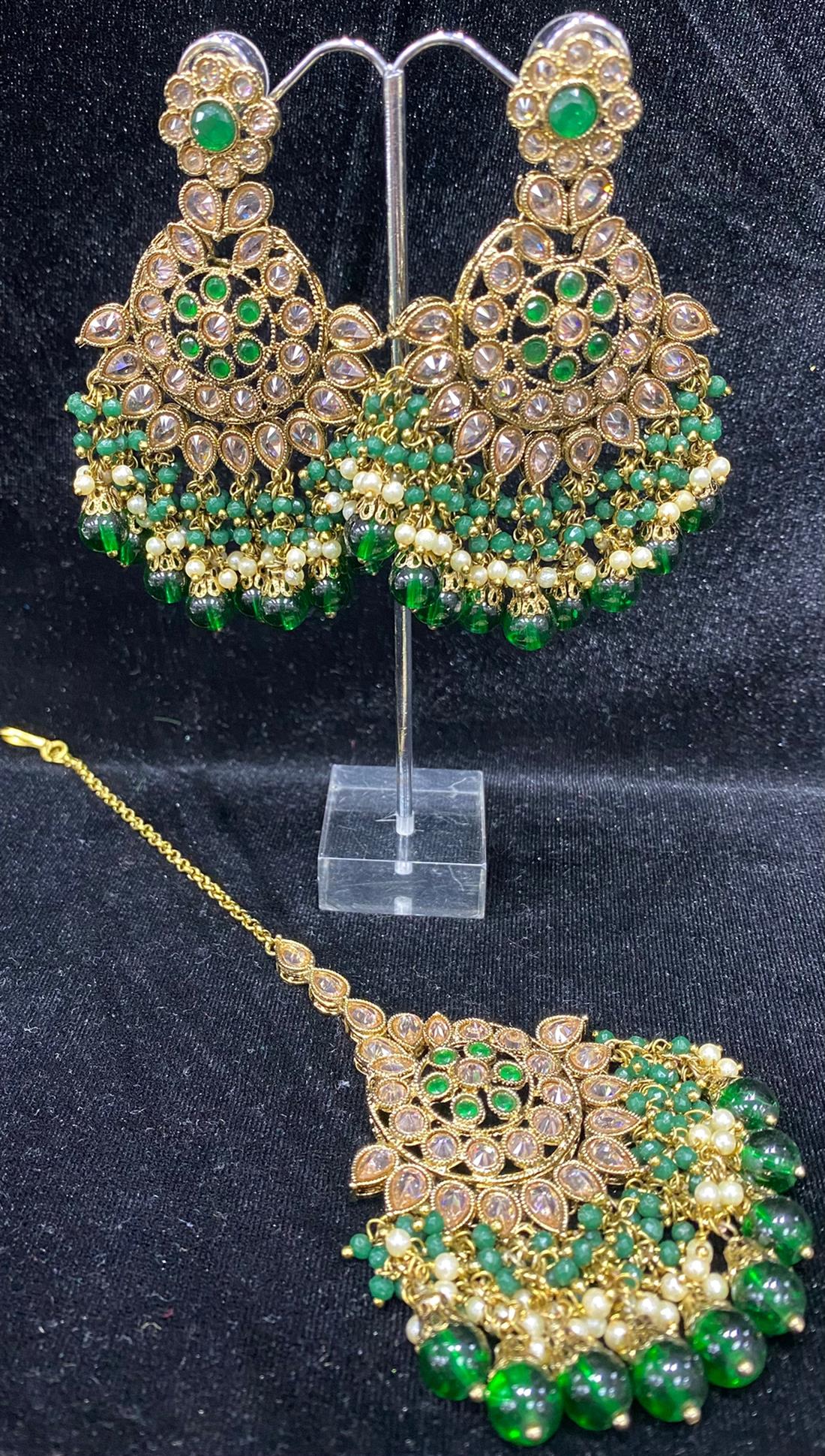 Bottle Green Earrings