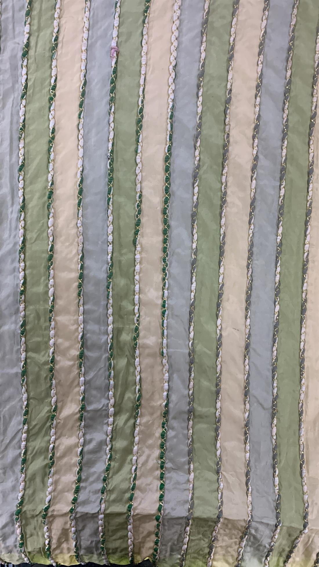 Multicolour Silk Emb Fabric