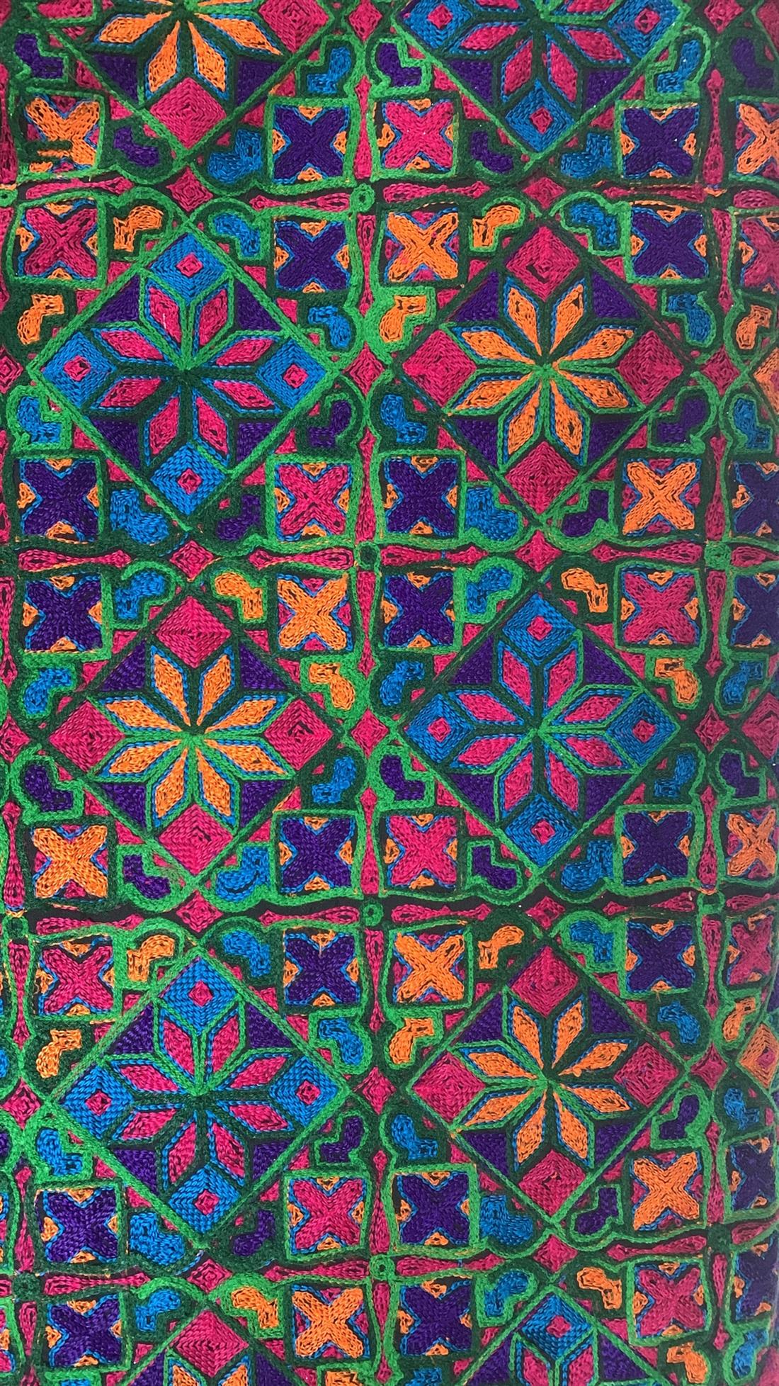 Multicolour Embroiderd Fabric