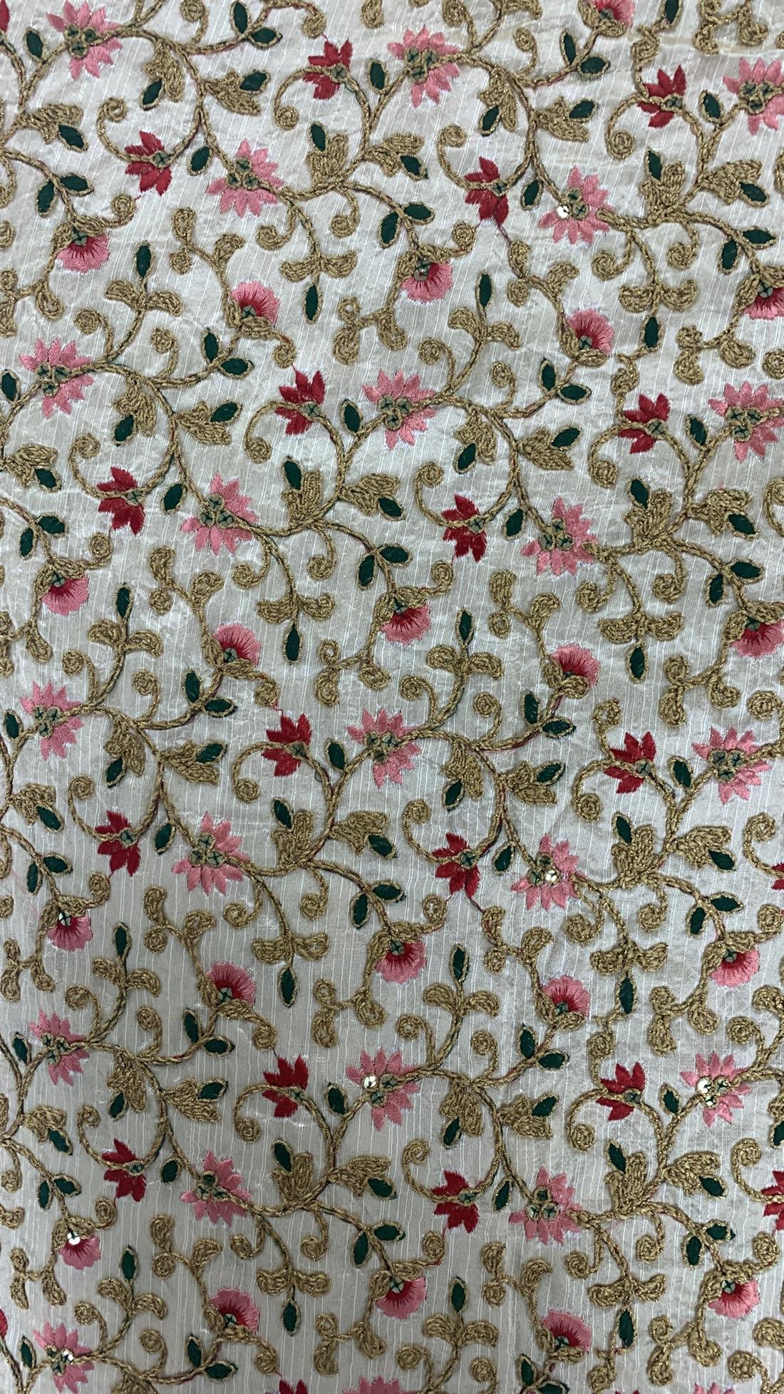 Multicolour Embroiderd Fabric