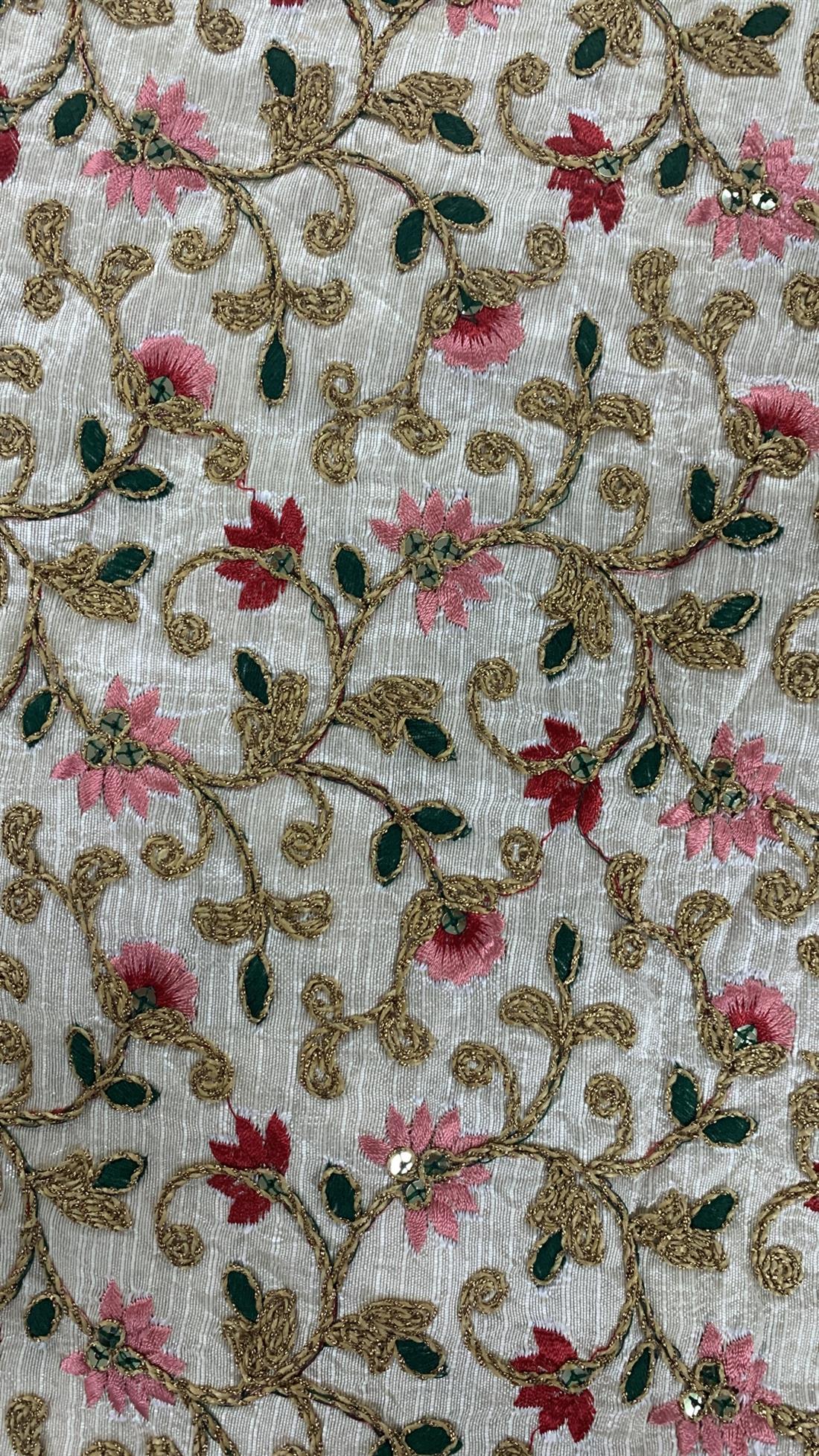 Multicolour Embroiderd Fabric