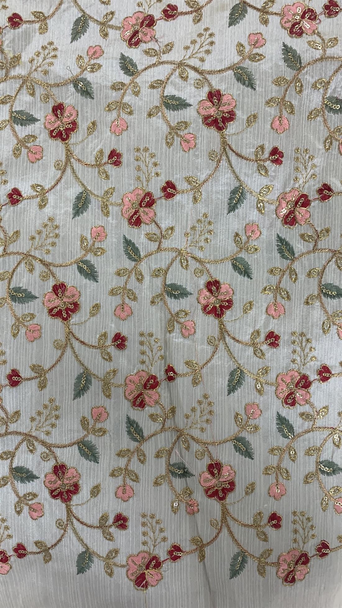Multicolour Embroiderd Fabric