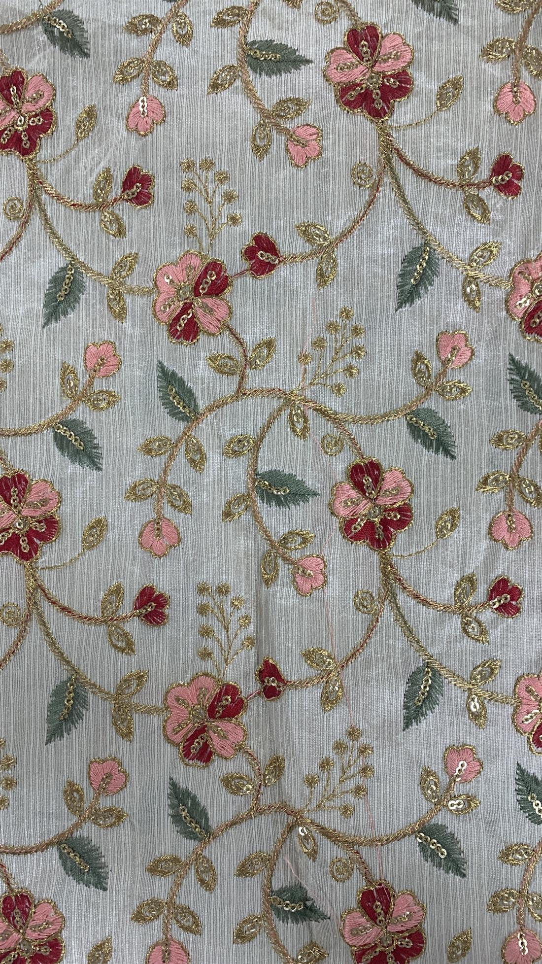 Multicolour Embroiderd Fabric