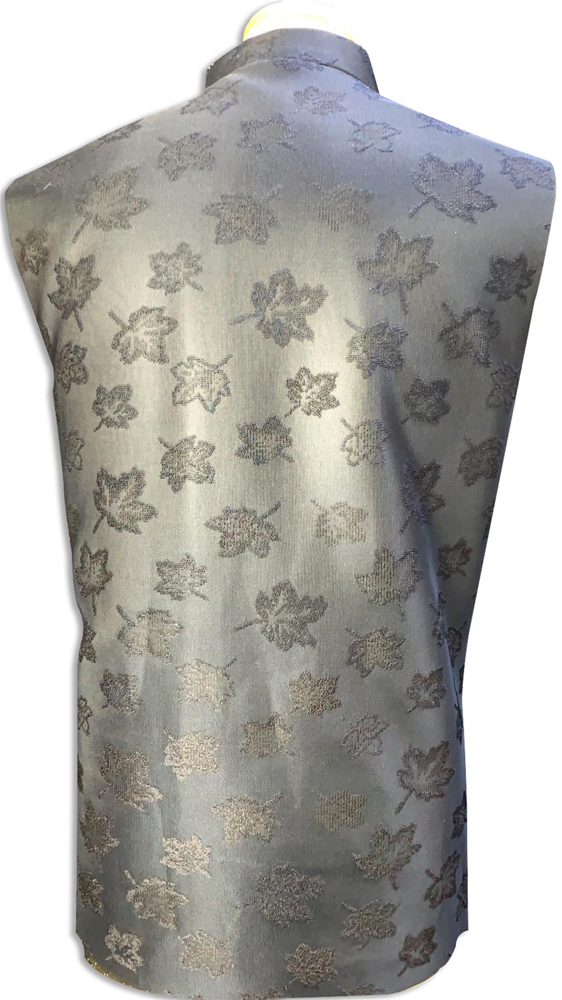 Navy Printed Waistcoat
