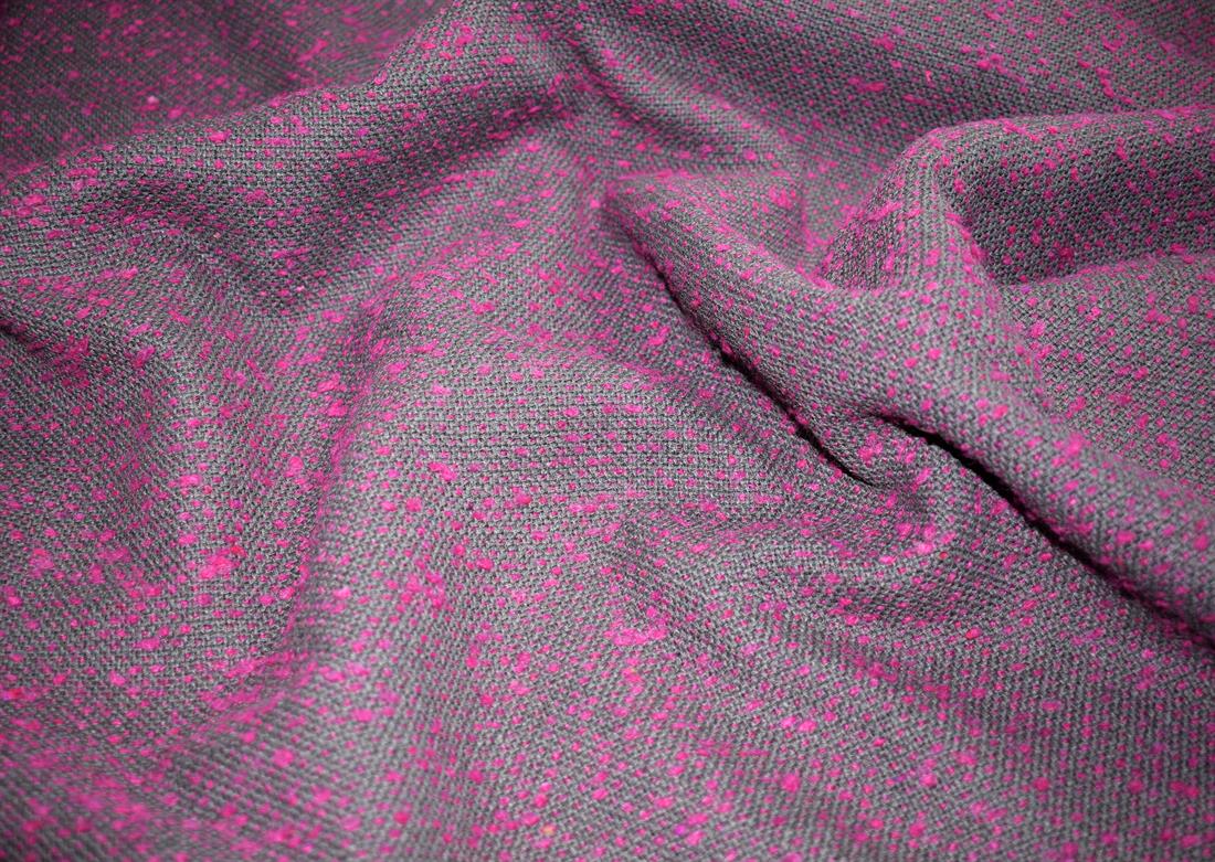 Pink Printed Wool, 150cm Width