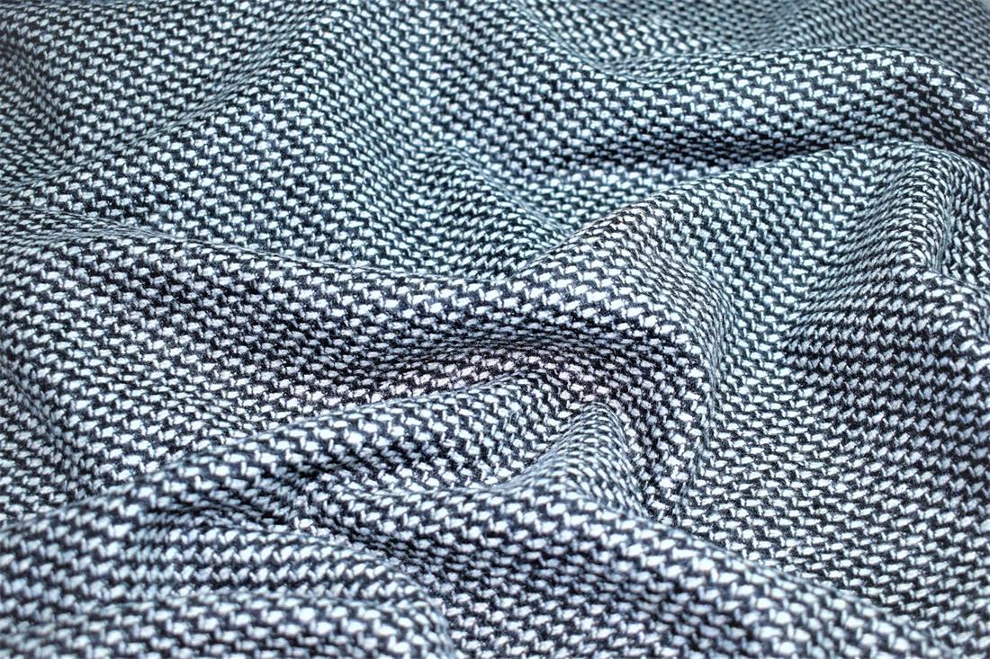 Light Grey Printed Wool, 150cm Width