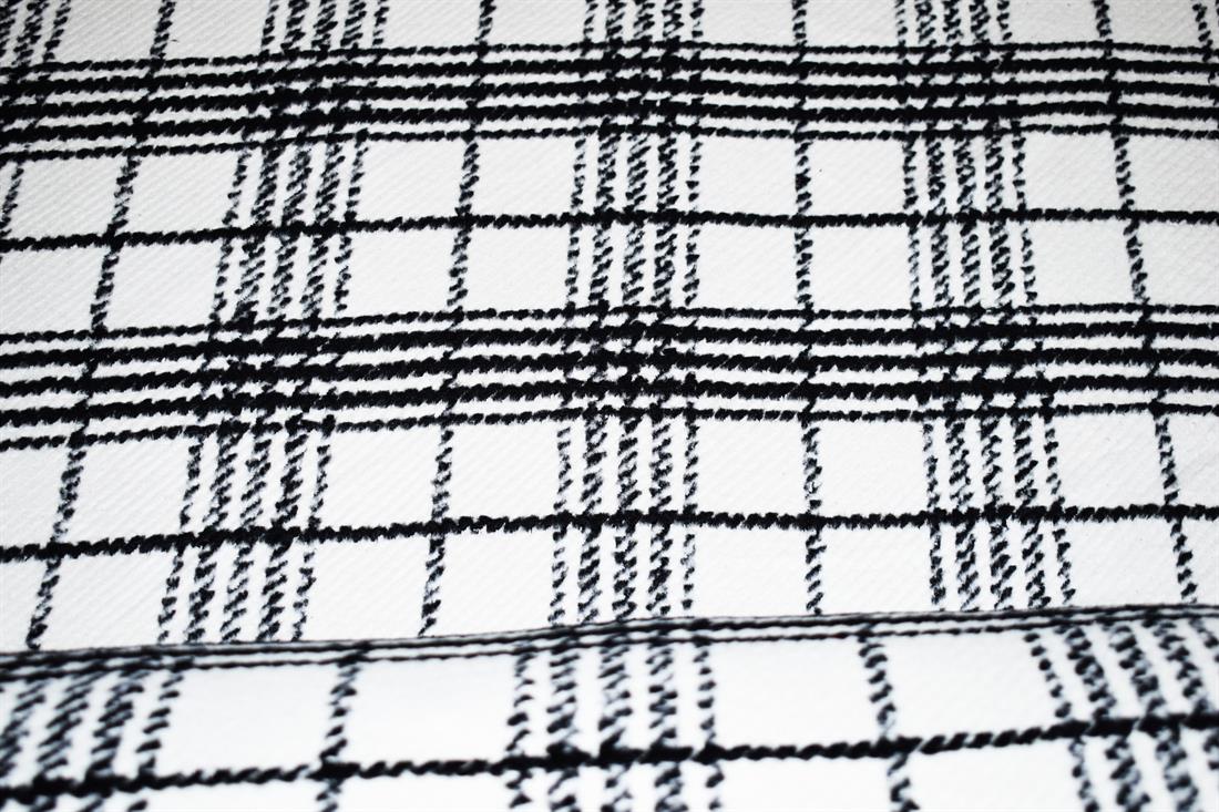 Black & White Printed Wool, 150cm, Width