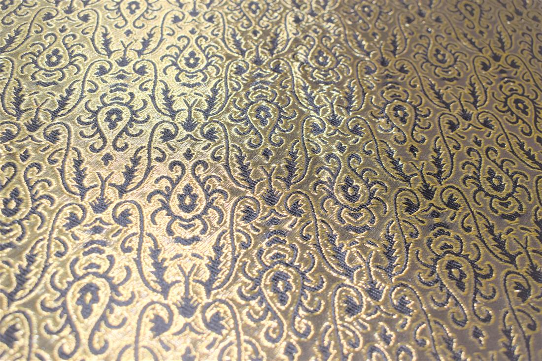 Navy Brocade