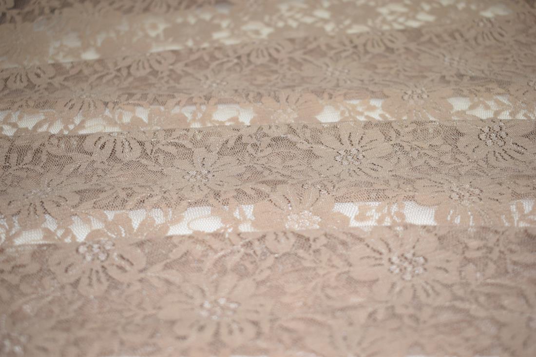 Light Brown Soft Corded Rachel Lace